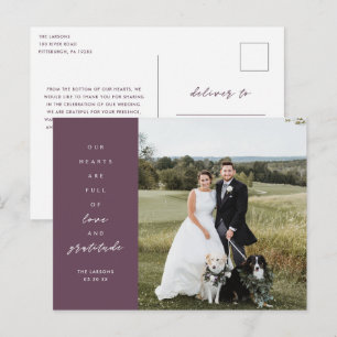 Harten zijn Vol Foto Trouw Dankjewel Briefkaart