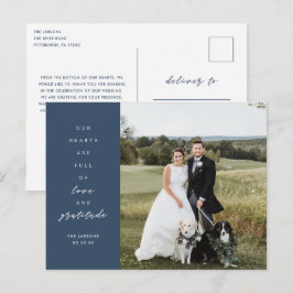 Harten zijn Vol Foto Trouw Trouwkaart Briefkaart