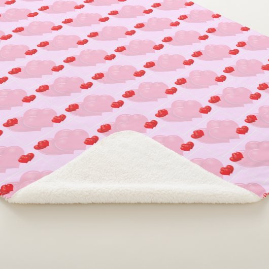 Harten zijn zware harten sherpa deken (3/4)