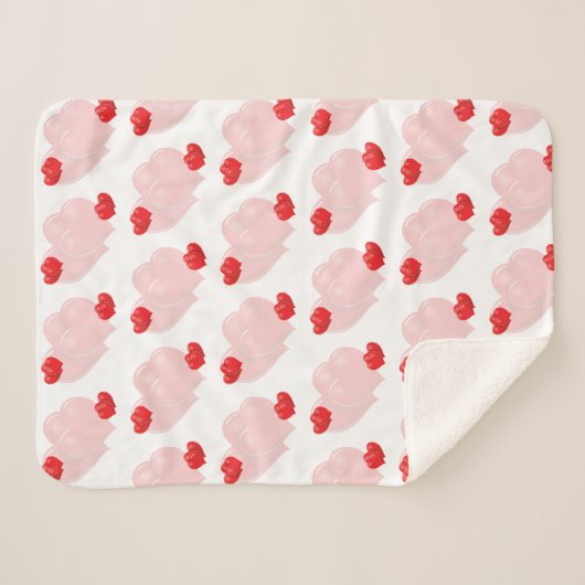 Harten zijn Zware Harten Sherpa Deken (Voorkant (horizontaal))