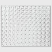 Harten - Zwart en Wit - Wrapping Paper Rolls Cadeaupapier (Vlak)