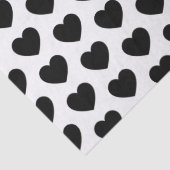 Harten, zwart op witpapier tissuepapier (Detail)