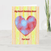 Hartenbelletjes voor je favoriete Valentijn Kaart (Voorkant)