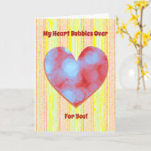 Hartenbelletjes voor je favoriete Valentijn Kaart (Gele Bloem)