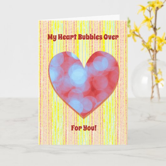 Hartenbelletjes voor je favoriete Valentijn Kaart (Gele Bloem)