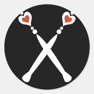 Hartenbeschermers Ronde Sticker