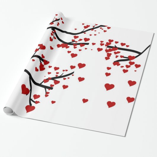 Hartenboom Cadeaupapier (Uitgerold)