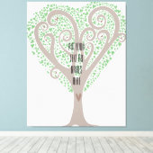 Hartenboom Canvas Afdruk (Insitu (Houten vloer))