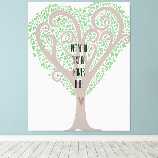 Hartenboom Canvas Afdruk (Insitu (Houten vloer))