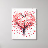 Hartenboom Canvas Afdruk (Voorkant)