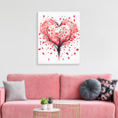 Hartenboom Canvas Afdruk (Insitu (Woonkamer))