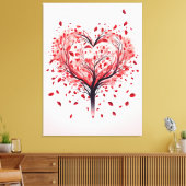 Hartenboom Canvas Afdruk (Insitu (Woonkamer))