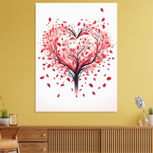 Hartenboom Canvas Afdruk (Insitu (Woonkamer))