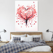 Hartenboom Canvas Afdruk (Insitu (Slaapkamer))