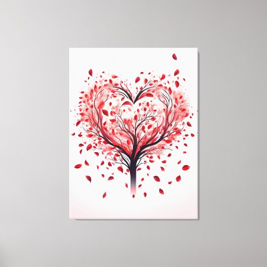 Hartenboom Canvas Afdruk (Voorkant)