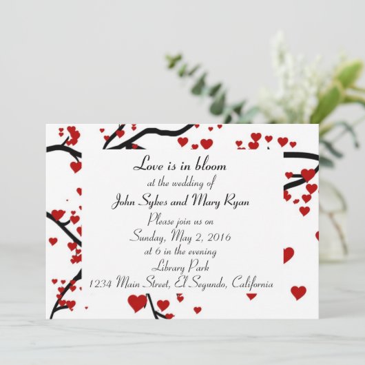 Hartenboom Kaart (Staand voorkant)