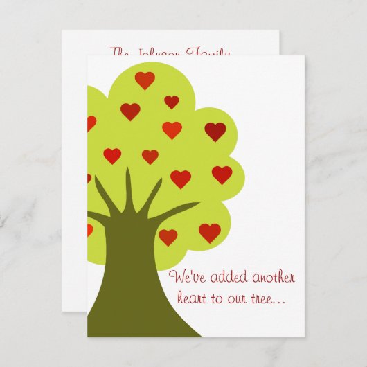 Hartenboom Kaart (Voorkant / Achterkant)