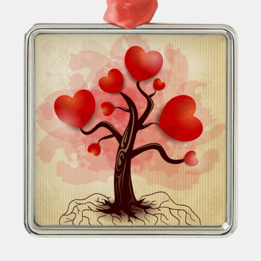 Hartenboom Metalen Ornament (Voorkant)