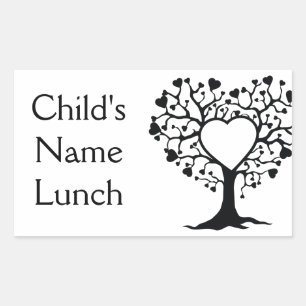 Hartenboom Rechthoekige Sticker