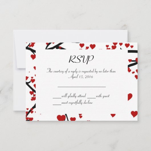 Hartenboom RSVP Kaartje (Voorkant)