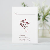 Hartenboom, rsvp met envelop (Staand voorkant)