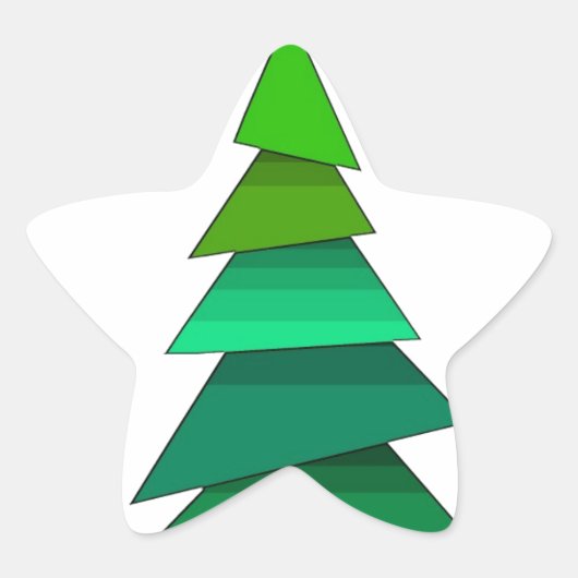 Hartenboom Ster Sticker (Voorkant)