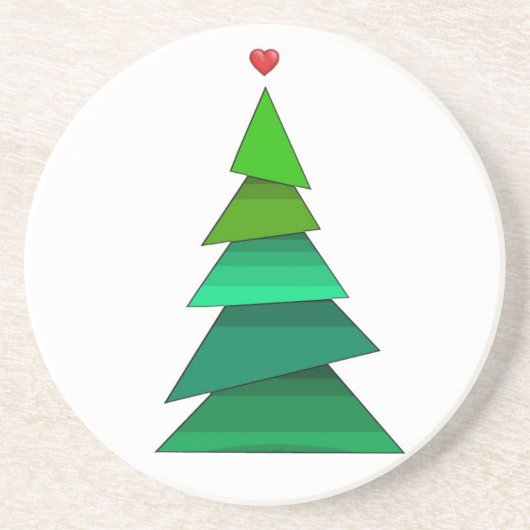 Hartenboom Zandsteen Onderzetter (Voorkant)