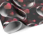 Hartenbroekje met hart op zwart cadeaupapier (Rol Hoek)