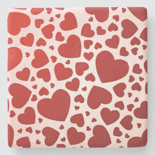 Hartenbundel Stenen Onderzetter (Voorkant)