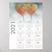 Hartencalender 2021 Poster - Maandag eerst (Voorkant)
