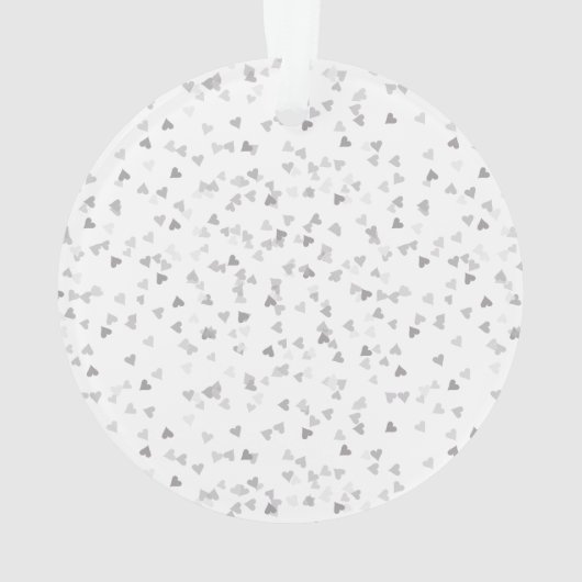 Hartenconfetti 60-jarig jubileum ornament (achterkant)