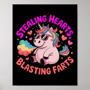 Hartendief Knallende Scheten Eenhoorn Valentijn Poster