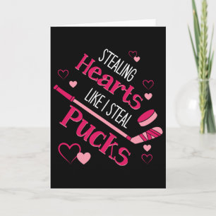 Hartendief Pucks Hockey IJsbaan Valentijnsdag Kaart