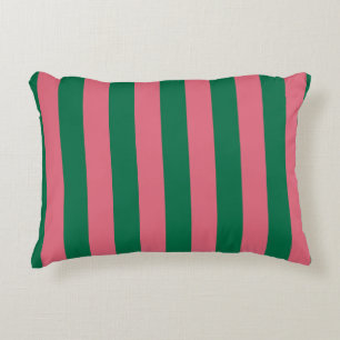Hartendief Roze Augurk Groene Streep Accent Kussen