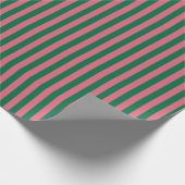 Hartendief Roze Pickle Groene Streep Cadeaupapier (Hoek)
