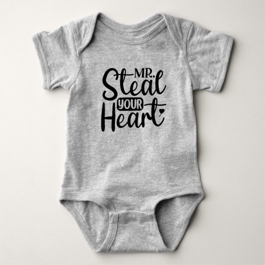 Hartendief Valentijnsdag Baby Body Romper (Voorkant)