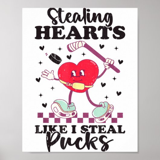 Hartendiefstal, net als ik Pucks Steel Funny Valen Poster (Voorkant)