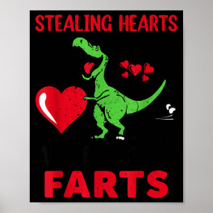 Hartendieven en boeren T Rex Schattig Peuter Poster