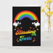 Hartendieven en knallende scheten Grappige Valenti Kaart (Gele Bloem)