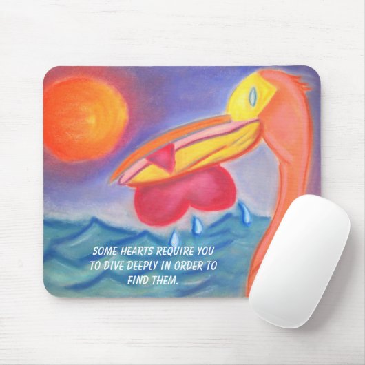 Hartenduif Deeply mousepad Muismat (Met muis)