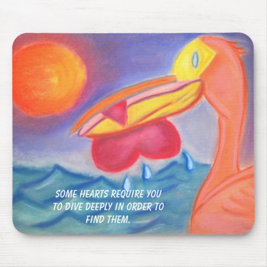 Hartenduif Deeply mousepad Muismat (Voorkant)