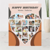 Hartenfoto Collage Persoonlijke Koel Dag Kaart (Voorkant)