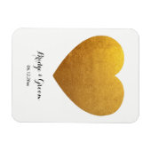 Hartenfoto Persoonlijke Huwelijksverjaardag Magneet (Horizontaal)