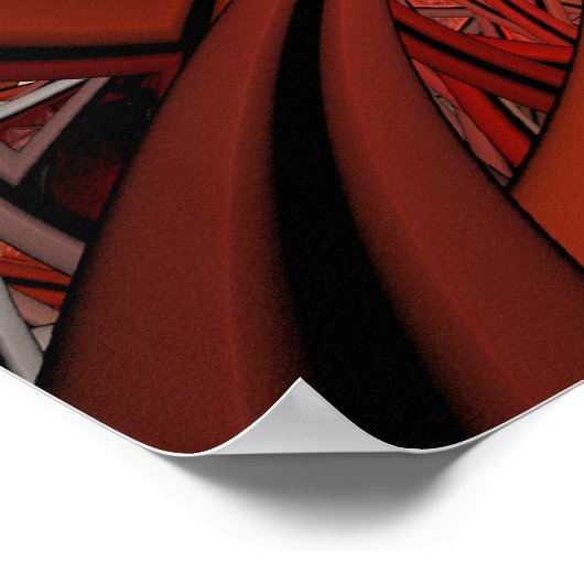 Hartenfractaal koningin poster (Hoek)