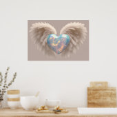 *~*~ Hartengel Vleugels AP78 Flash Opal Poster (Keuken)