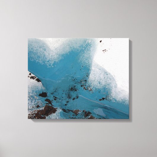 Hartengevulde gletsjer canvas afdruk (Voorkant)
