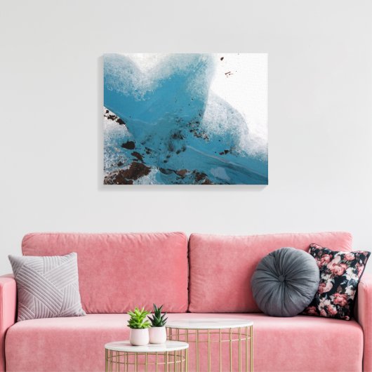 Hartengevulde gletsjer canvas afdruk (Insitu (Woonkamer))