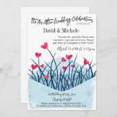 Hartengevulde uitnodiging na bruiloft (Voorkant / Achterkant)