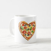 Hartenkaas Groenten Pizza Koffiemok (Voorkant links)