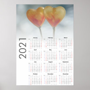 Hartenkalender 2021 Poster - Zondag eerst